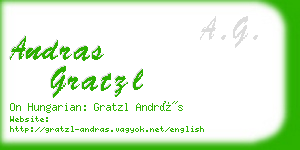 andras gratzl business card